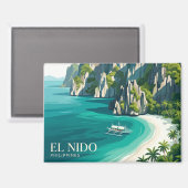 El Nido Philippinen Magnet (Vorderseite/Rückseite)