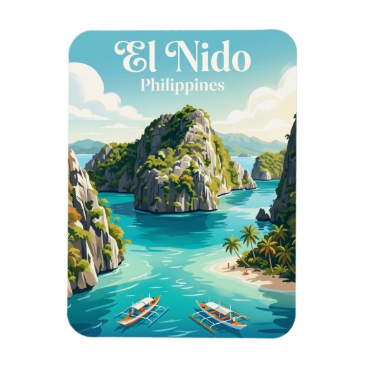 El Nido Philippinen Magnet (Vertikal)