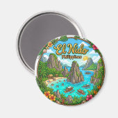 El Nido Philippinen Magnet (Vorderseite/Rückseite)