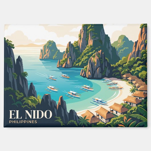 El Nido Philippinen Magnet (Vorderseite)