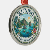 El Nido Philippinen Ornament Aus Metall (Rechts)