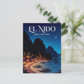 El Nido Philippinen Postkarte (Stehend Vorderseite)