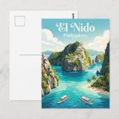 El Nido Philippinen Postkarte (Vorne/Hinten)
