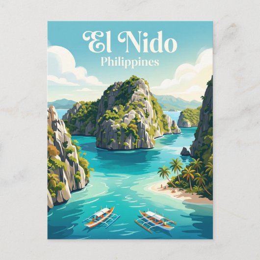 El Nido Philippinen Postkarte (Vorderseite)
