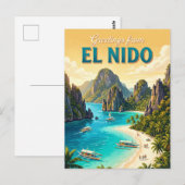 El Nido Philippinen Postkarte (Vorne/Hinten)