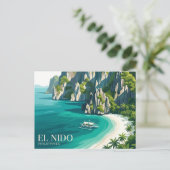 El Nido Philippinen Postkarte (Stehend Vorderseite)