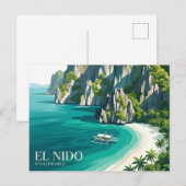 El Nido Philippinen Postkarte (Vorne/Hinten)