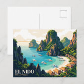 El Nido Philippinen Postkarte (Vorne/Hinten)