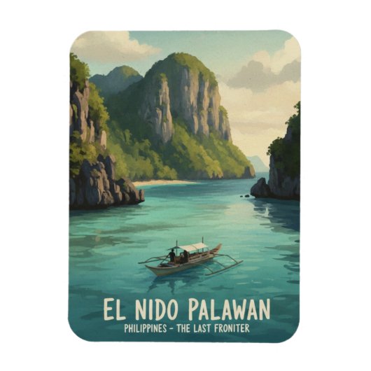 El Nido Philippinen Reise Magnet (Vertikal)