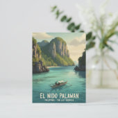 El Nido Philippinen Reise Postkarte (Stehend Vorderseite)