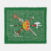 El novio de la muerte fleecedecke (Vorderseite (Horizontal))