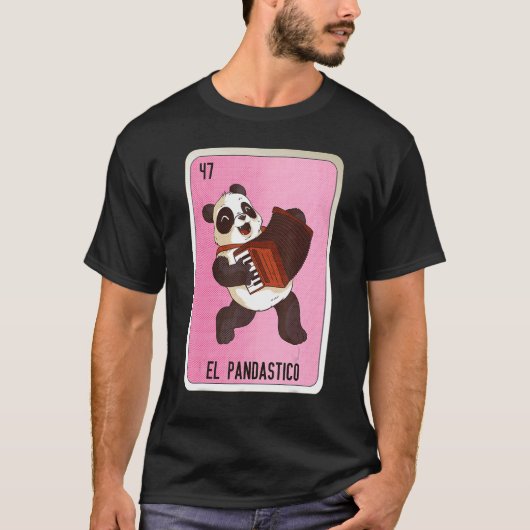 El Pandastico Mexican Slang Lottery Bingo Cards T-Shirt (Vorderseite)