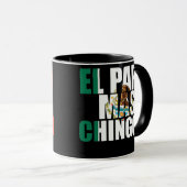 El papa mas chingon Father Fatherhood Fathers day Tasse (VorderseiteRechts)