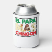 El Papa Mas Chingon Funny Spanish and Mexican Dad Dosenkühler (Kanne Vorderseite)