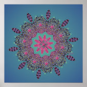 El Paseo Dusk Print Poster (Vorne)