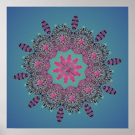 El Paseo Dusk Print Poster (Vorne)