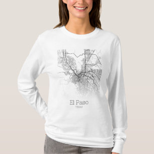 El Paso City Map T-Shirt
