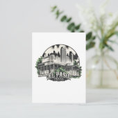 El Paso City Texas USA Postkarte (Stehend Vorderseite)