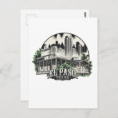 El Paso City Texas USA Postkarte (Vorne/Hinten)