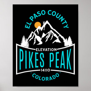 El Paso County Pikes Peak Colorado Klettern  Poster