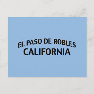 El Paso de Robles California Postkarte