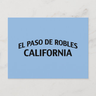 El Paso de Robles California Postkarte