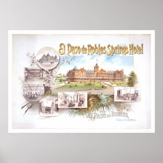 El Paso de Robles Springs Hotel Poster (Vorne)