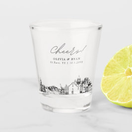 El Paso Gastgeschenk Hochzeit Personalisiert Cheer Schnapsglas