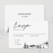 El Paso Hochzeit traditionelle UAWG Option Begleitkarte (Vorne/Hinten)