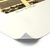 El Paso, IL Panorama Karte - 1869 Poster (Ecke)