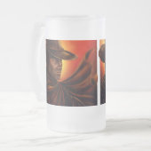 El Paso  Mattglas Bierglas (Vorderseite Links)
