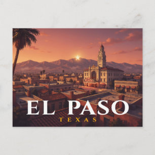 El Paso Postkarte   Plaza Theatre Downtown Souveni