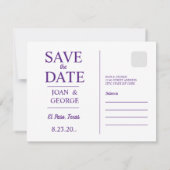 El Paso Save the Date Einladung in Orange (Rückseite)