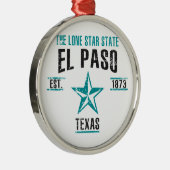 El Paso Silbernes Ornament (Rechts)