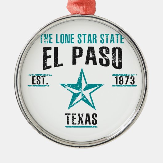 El Paso Silbernes Ornament (Vorne)