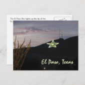 El Paso Star Postcard Postkarte (Vorne/Hinten)