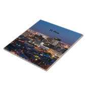 El Paso, Texas bei Nacht Fliese (Seite)