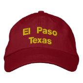 El Paso texas Bestickte Baseballkappe (Vorderseite)