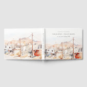 El Paso Texas City Scape Wassercolor Wedding Gästebuch (Voll)