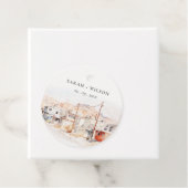 El Paso Texas City Scape Wassercolor Wedding Geschenkanhänger (Beispiel)