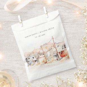 El Paso Texas City Scape Wassercolor Wedding Geschenktütchen