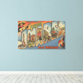 El Paso, Texas - Ciudad Juarez Leinwanddruck (Insitu (Holzboden))