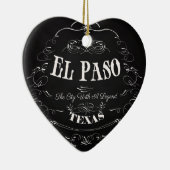 El Paso, Texas - die Stadt mit einer Legende Keramikornament (Rechts)