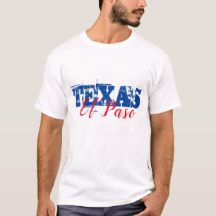 El Paso Texas Dual Schriftart T-Shirt