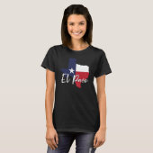 El Paso, Texas Flag Karte Frauen schwarz T-Shirt (Vorne ganz)