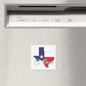 El Paso, Texas Flag Map Magnet (In Situ (Geschirrspüler))