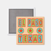 EL PASO, TEXAS MAGNET (Vorderseite/Rückseite)
