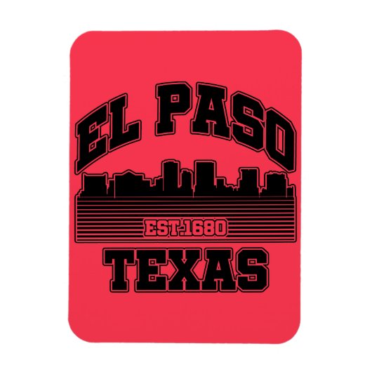 El Paso, Texas Magnet (Vertikal)