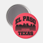 El Paso, Texas Magnet (Vorderseite/Rückseite)