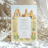 El Paso Texas Mission Church Wedding Einladung